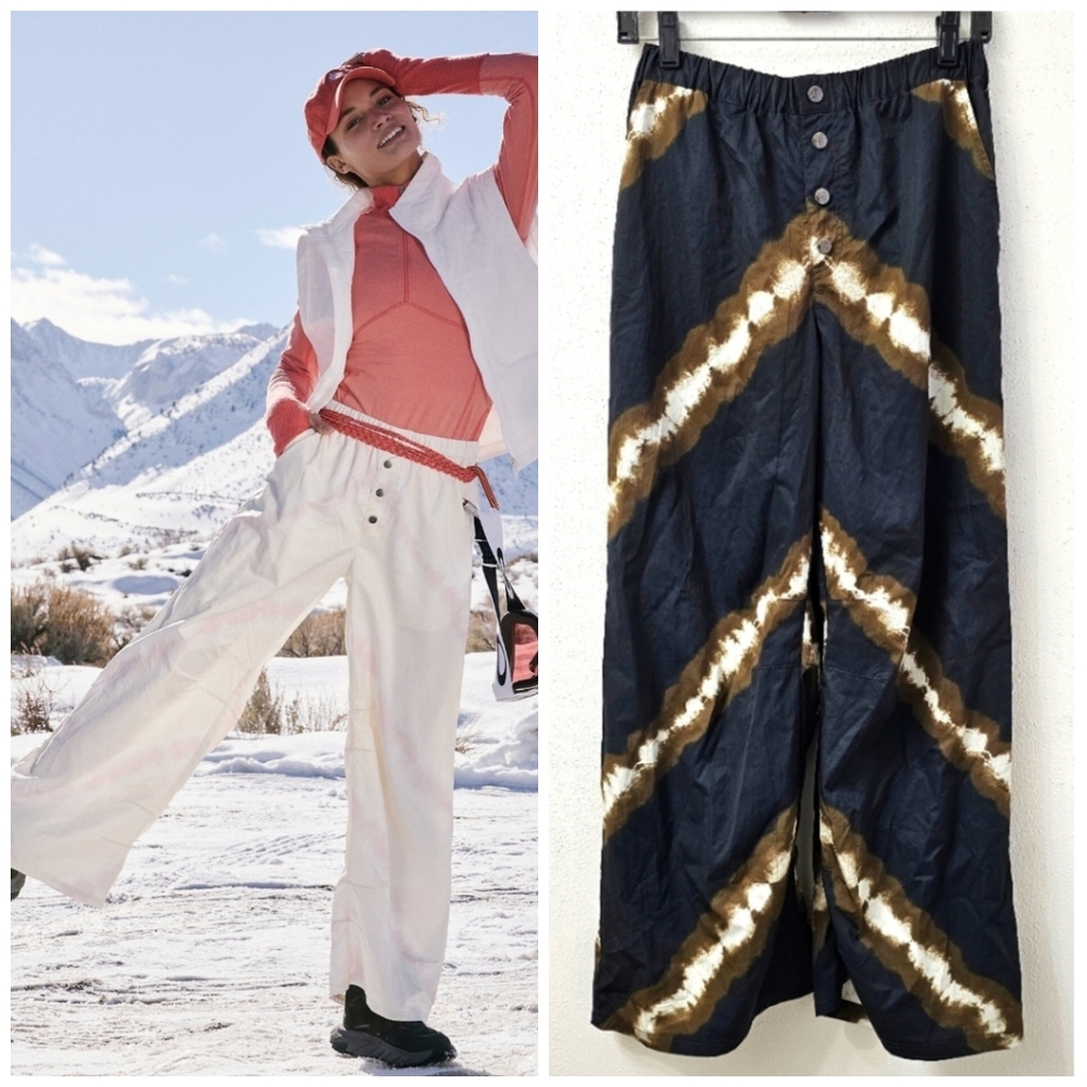 Free People Movement Tie Dye Pant Pregame Printed Wide-Leg Pants NWOT